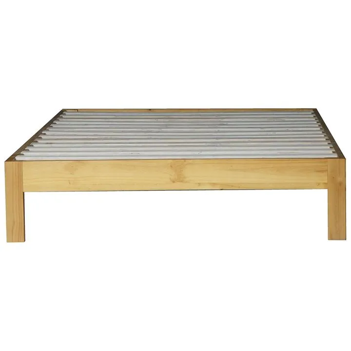Polo New Zealand Pine Timber Ensemble Bed Base, Double