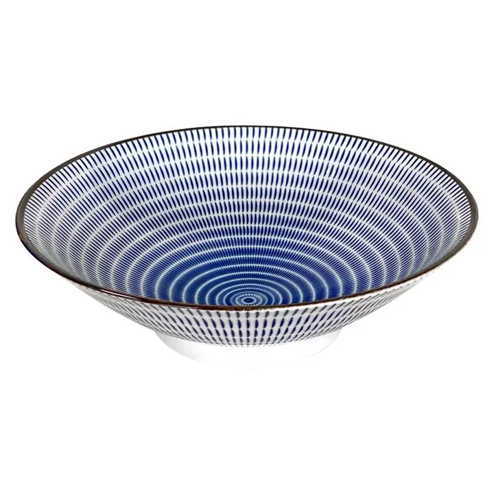 Oka Ceramic Serving Bowl, Blue