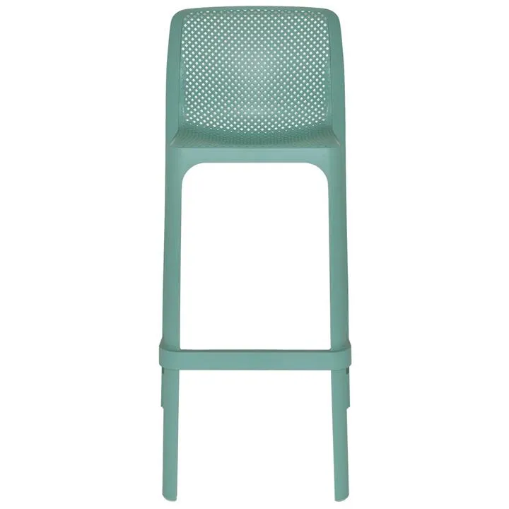 Net Italian Made Commercial Grade Indoor / Outdoor Bar Stool, Mint