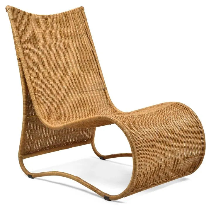 Flo Willow Rattan Lounge Chair