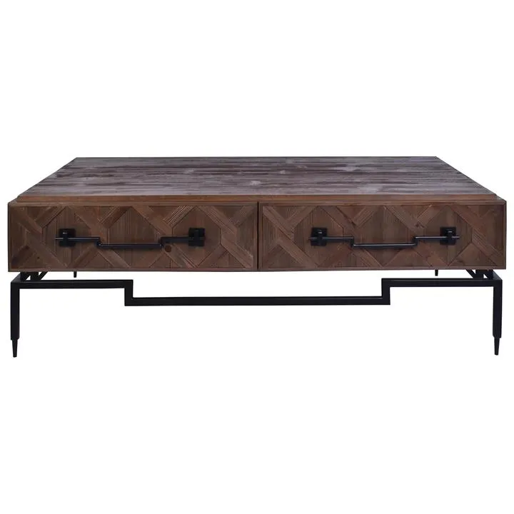 Chancellor Reclaimed Fir Timber Coffee Table, 130cm