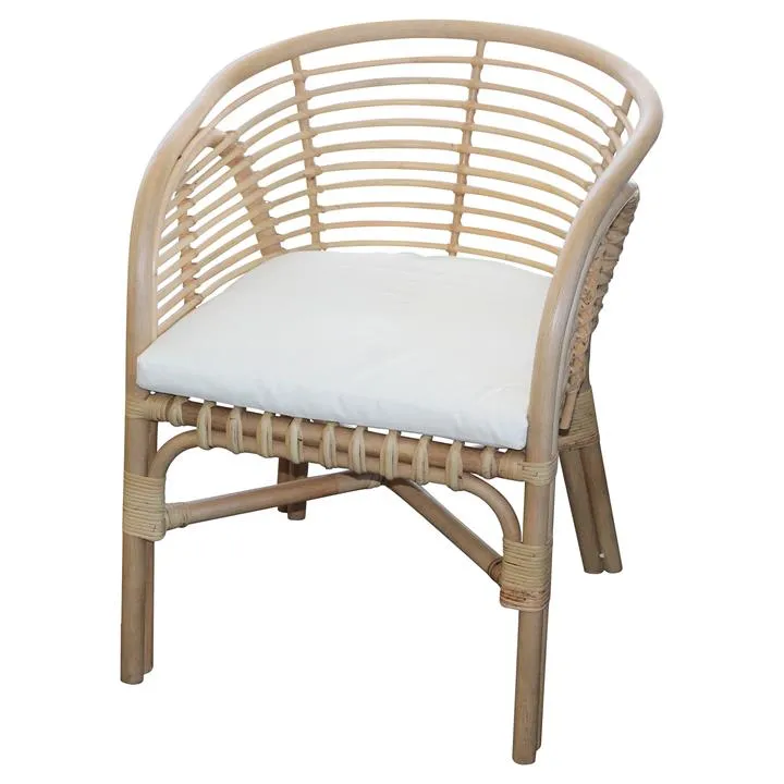 Vato Rattan Carver Dining Chair, Natural