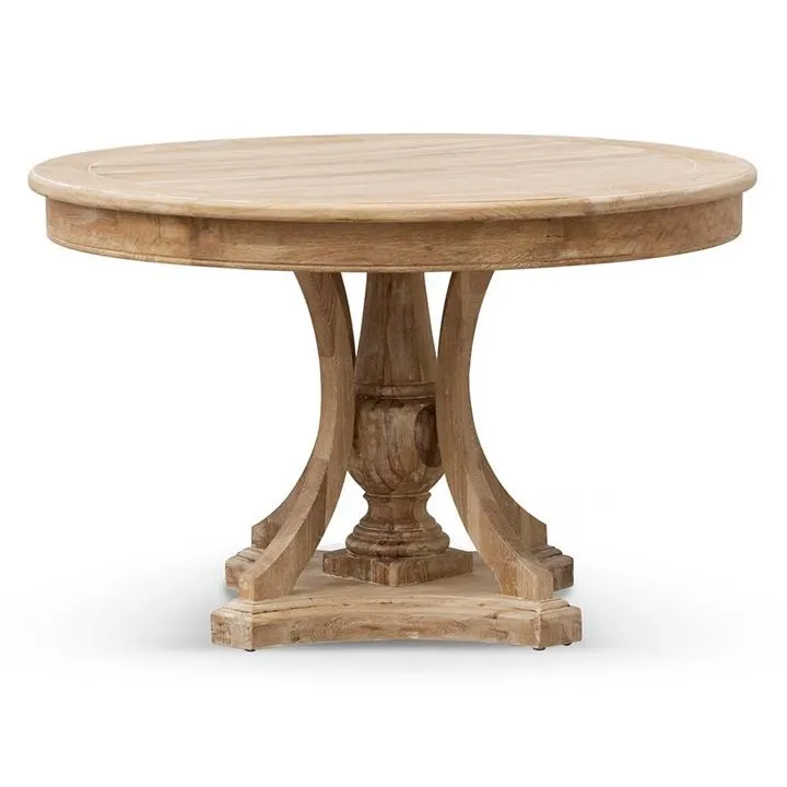 Longfield Wooden Round Dining Table, 120cm