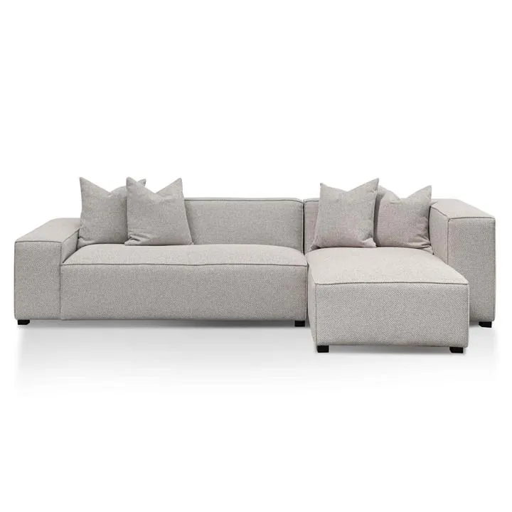 Ellis Fabric Modular Corner Sofa, 2 Seater with RHF Chaise, Sterling Sand