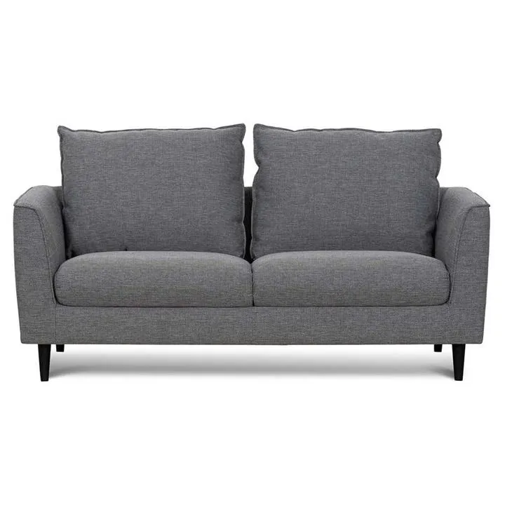 Mulla Fabric Sofa, 2 Seater, Graphite Grey