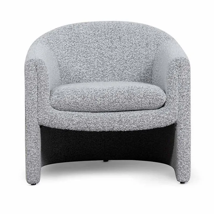 Bonner Boucle Fabric Tub Chair, Pepper Grey