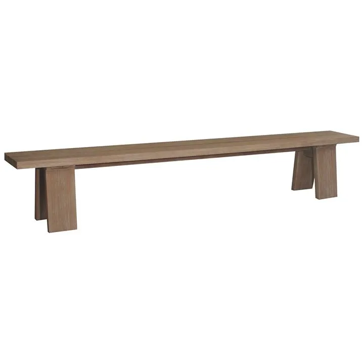 Dunnottar Eucalyptus Timber Outdoor Dining Bench, 220cm by Dodicci