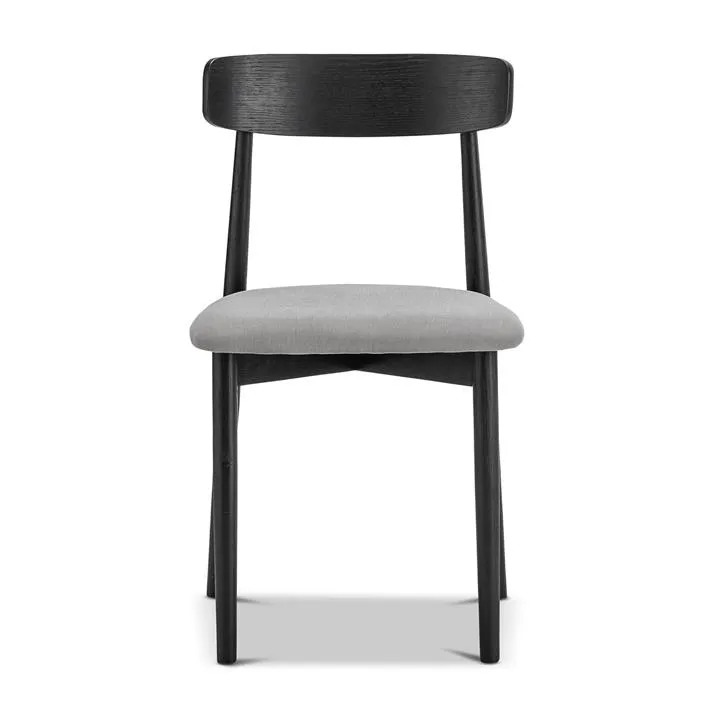 Finn American Oak Dining Chair, Set of 2, Black