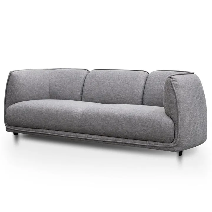 Chapman 3 Seater Fabric Sofa- Graphite Grey by Interior Secrets - AfterPay Available