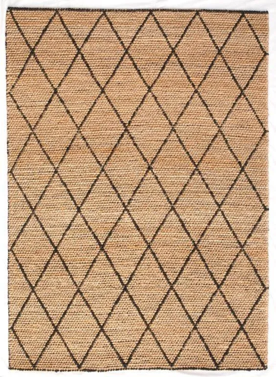 Tempest 170cm x 230cm Jute Rug - Black by Interior Secrets - AfterPay Available