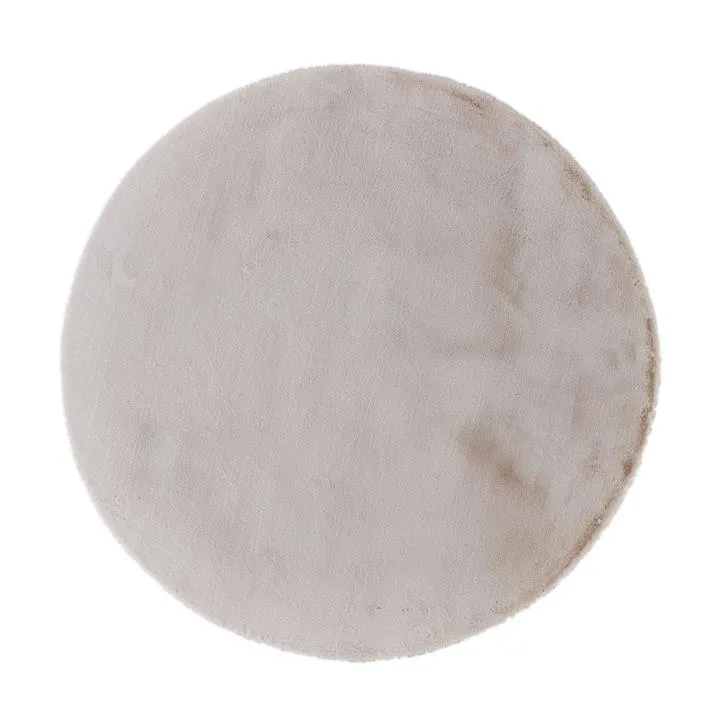 Pony Polyester 180cm Round Rug - Cream by Interior Secrets - AfterPay Available