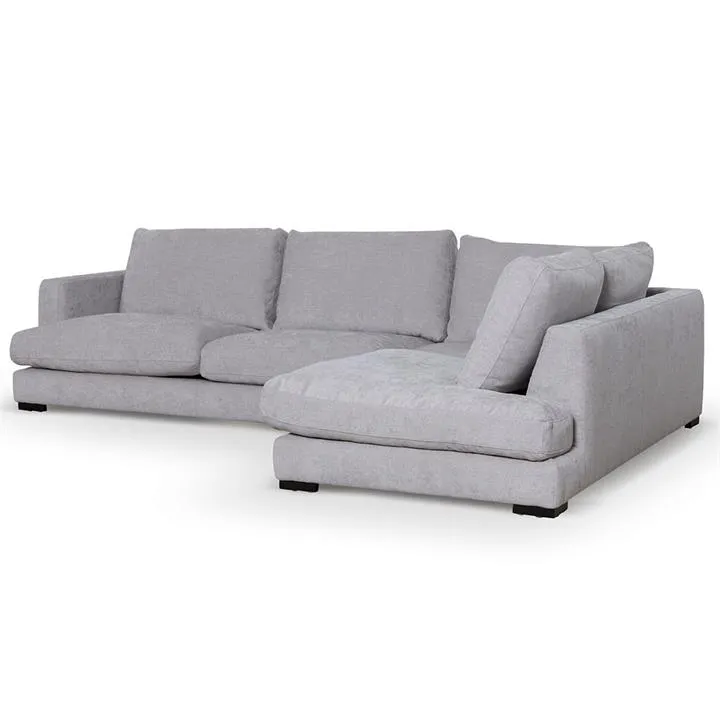 Lucinda 4 Seater Fabric Right Chaise Sofa - Oyster Beige - Last One by Interior Secrets - AfterPay Available