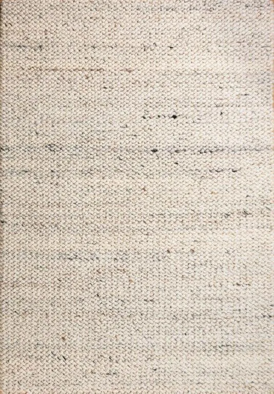 Ola Wave 225 x 155 cm New Zealand Wool Rug - Speckled Grey by Interior Secrets - AfterPay Available