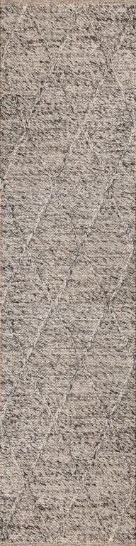Dianna 320 x 80 cm Wool Hallway Rug - Grey by Interior Secrets - AfterPay Available