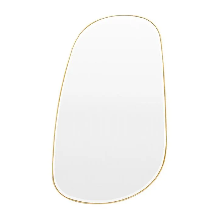 Pebble 150cm Organic Shaped Mirror - Brass by Interior Secrets - AfterPay Available