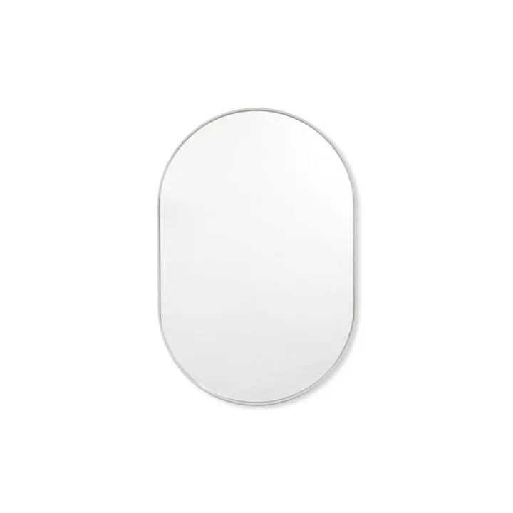 Bjorn Small Oval Mirror - Dove by Interior Secrets - AfterPay Available