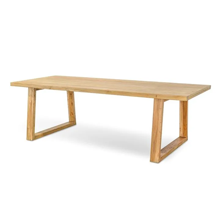 Naples Reclaimed Wood 2.4m Dining Table - Natural by Interior Secrets - AfterPay Available