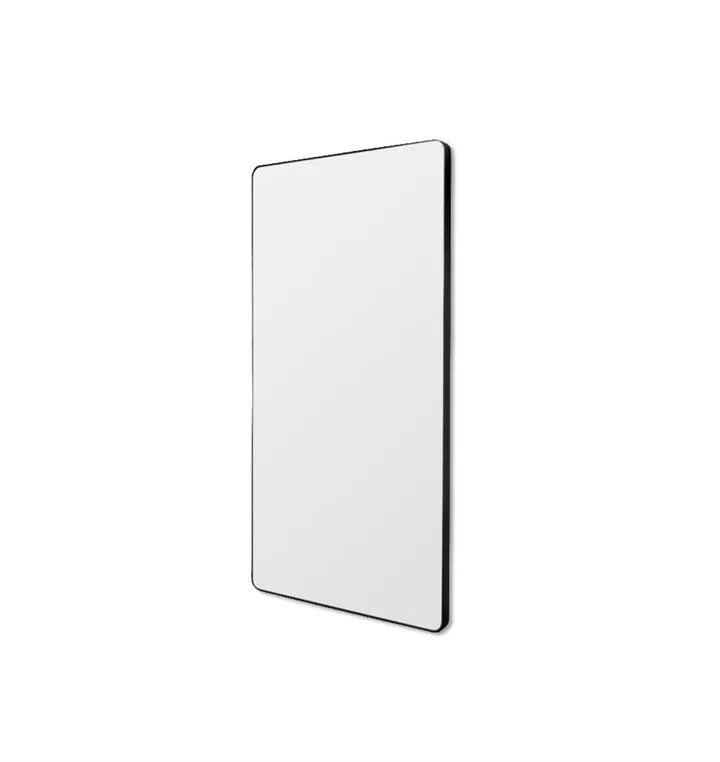 Flynn 180cm Curve Rectangular Mirror Leaner - Black by Interior Secrets - AfterPay Available