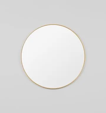Bjorn 80cm Round Mirror - Brass by Interior Secrets - AfterPay Available