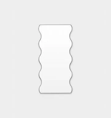 Artemis 165cm Wave Mirror - Black by Interior Secrets - AfterPay Available
