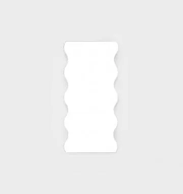 Artemis 165cm Wave Mirror - White by Interior Secrets - AfterPay Available