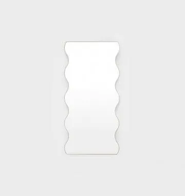 Artemis 165cm Wave Mirror - Sand by Interior Secrets - AfterPay Available