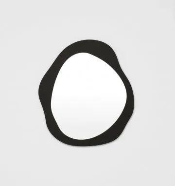 Aura 95cm Organic Mirror - Black by Interior Secrets - AfterPay Available