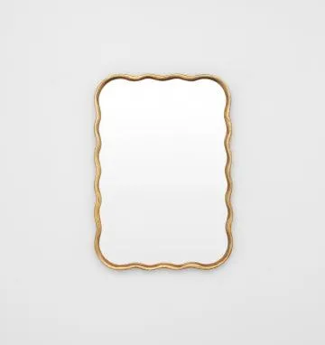 Louise 79cm Mirror - Brass by Interior Secrets - AfterPay Available