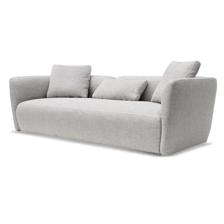 Willian 3 Seater Fabric Sofa - Passive Grey by Interior Secrets - AfterPay Available