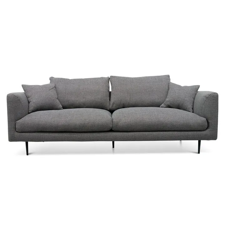 Arlette 4 Seater Fabric Sofa - Noble Grey by Interior Secrets - AfterPay Available