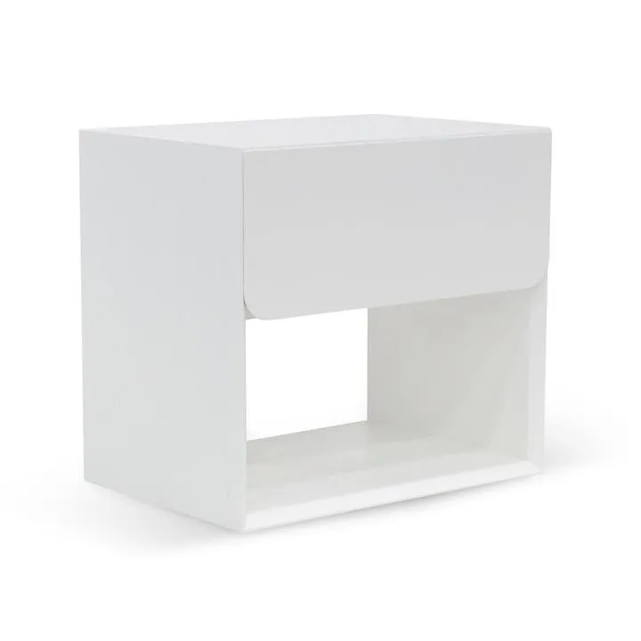 Lonny Oak Bedside Table - White by Interior Secrets - AfterPay Available