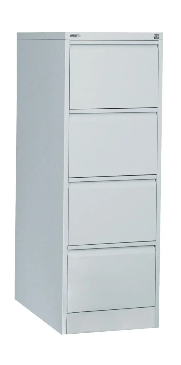 Rotom Standing 4 Drawer Filing Cabinet - Silver by Interior Secrets - AfterPay Available