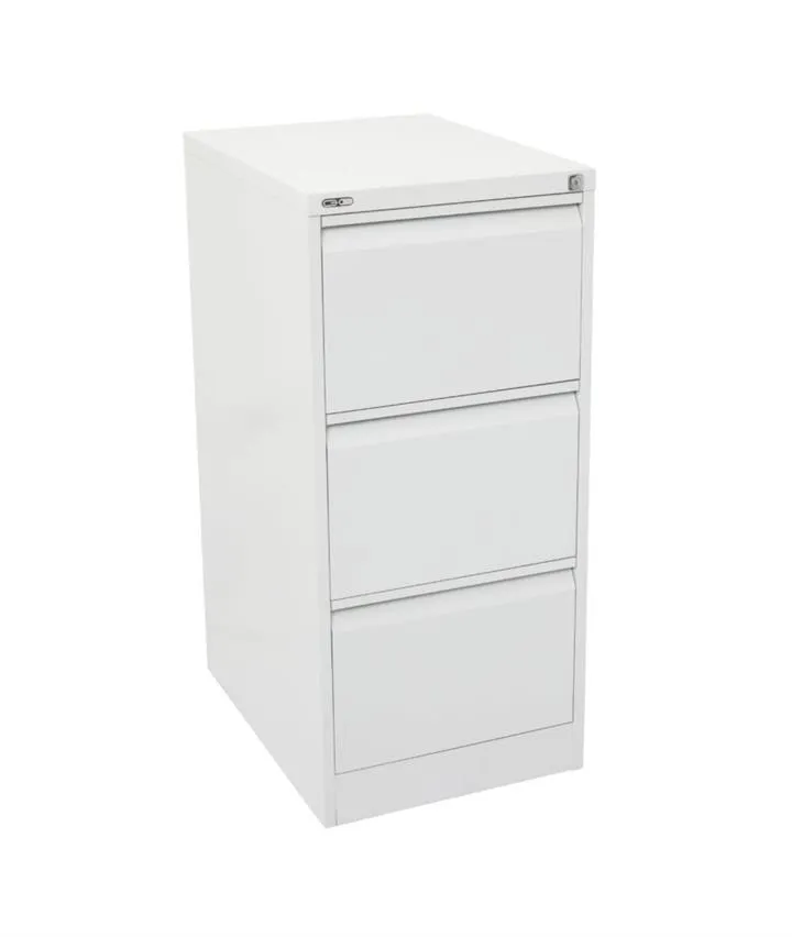 Rotom Standing 3 Drawer Filing Cabinet - White by Interior Secrets - AfterPay Available