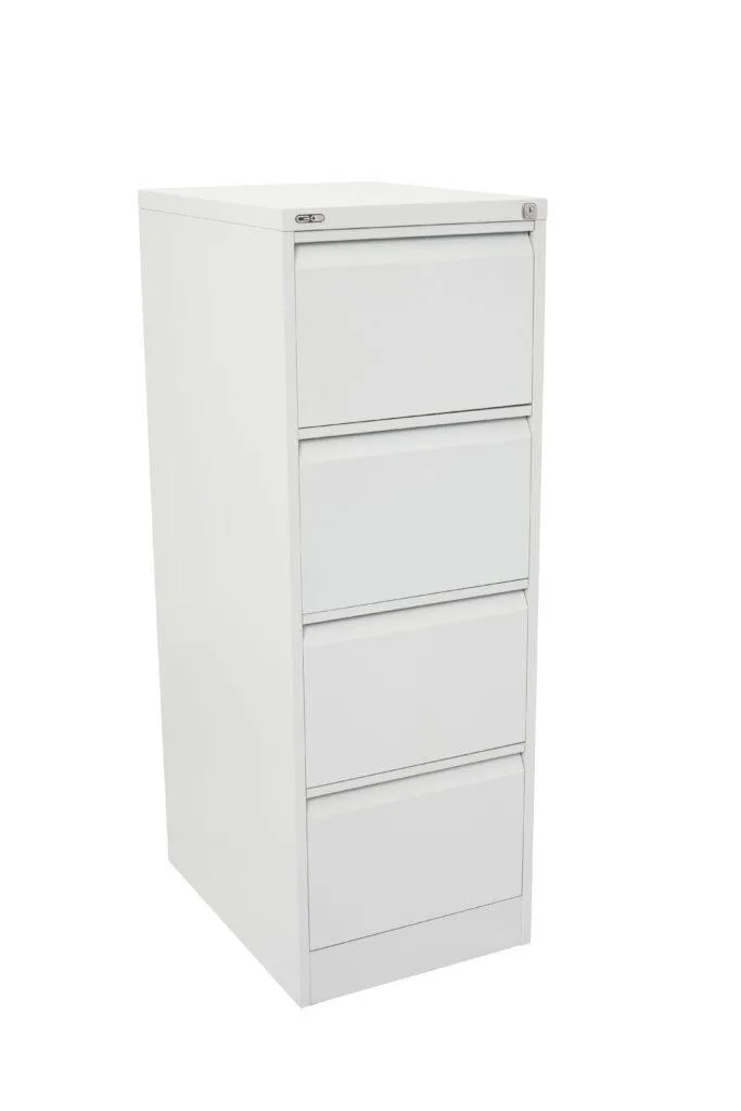 Rotom Standing 4 Drawer Filing Cabinet - White by Interior Secrets - AfterPay Available