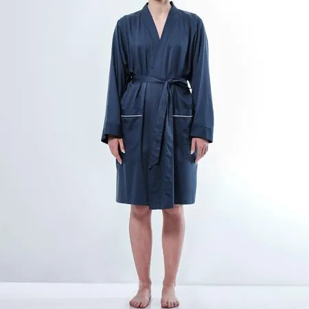 Women's Alessia Robe Canningvale - Navy Blue, 4-10, Bamboo Cotton