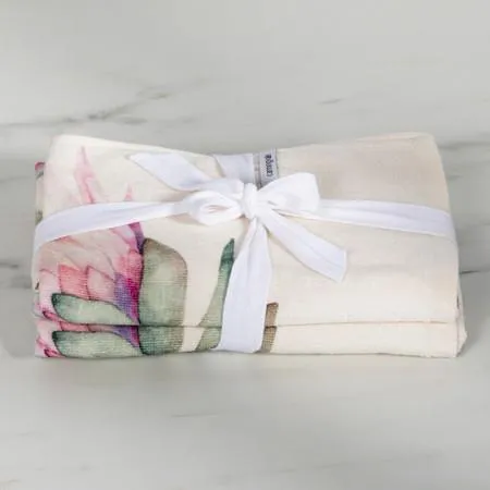 Aussie Tea Towel - 100% Cotton, Pink - Canningvale