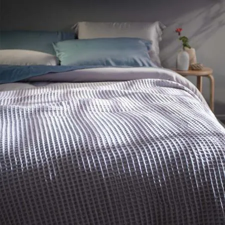 Luxury Waffle Blankets Canningvale - Navy, Single, Luxury Cotton