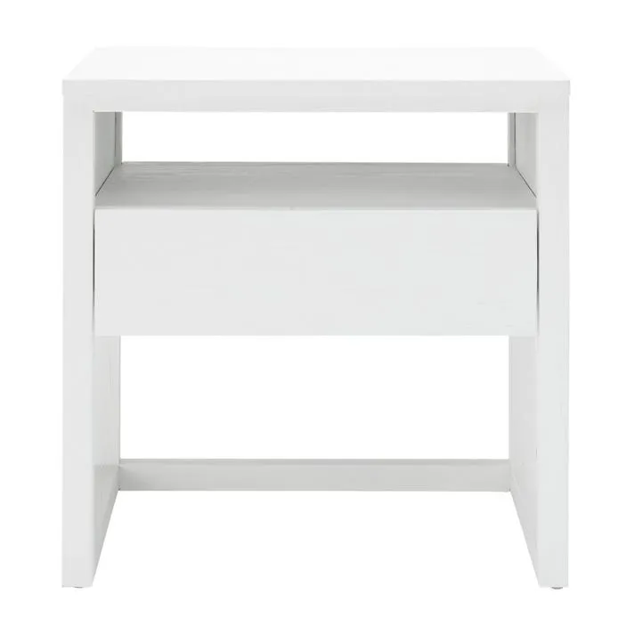 Balmain Side Table White - 1 Drawer