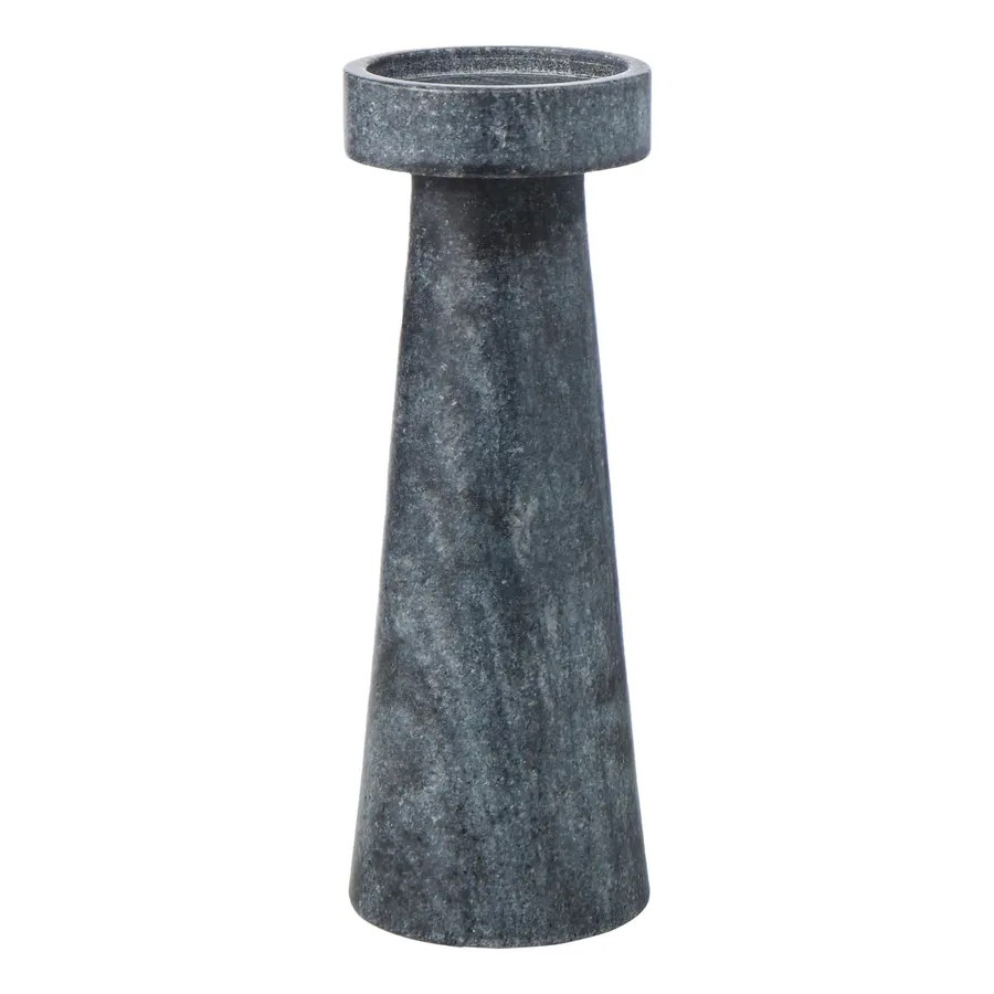 Blythe Candleholder 8x20cm in Black/Grey
