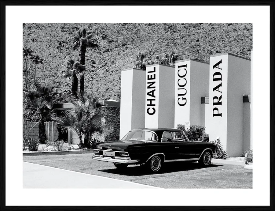 Designer Car Park Framed Print in 118 x 84cm