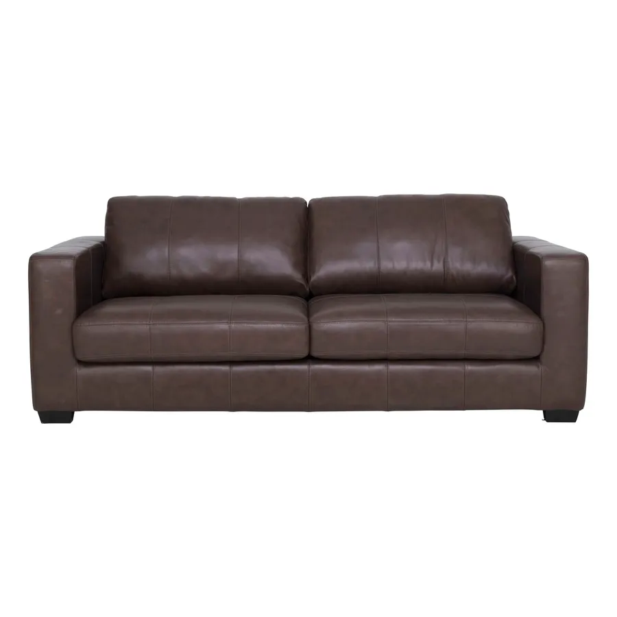 Gordon 2.5 Seater Sofa in Leather Dark Chocolate