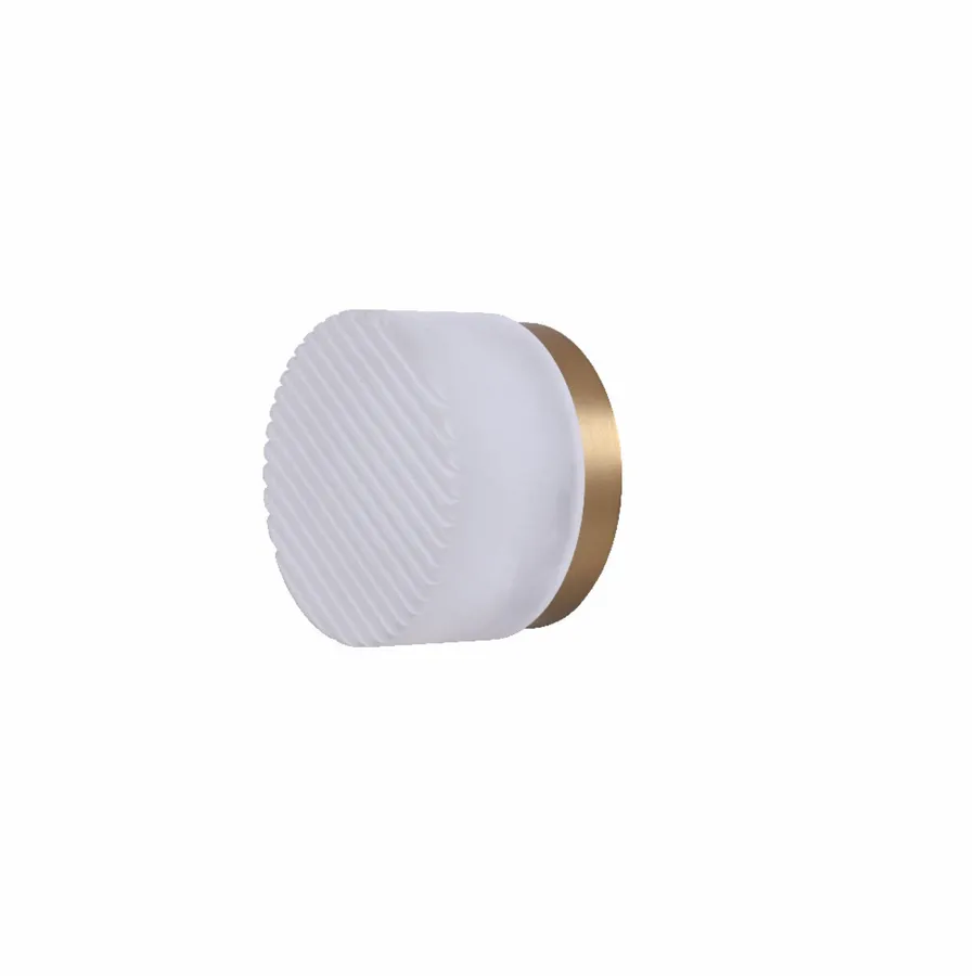 Nora Living Ardere Ribbed LED CCT Wall Light Satin Brass