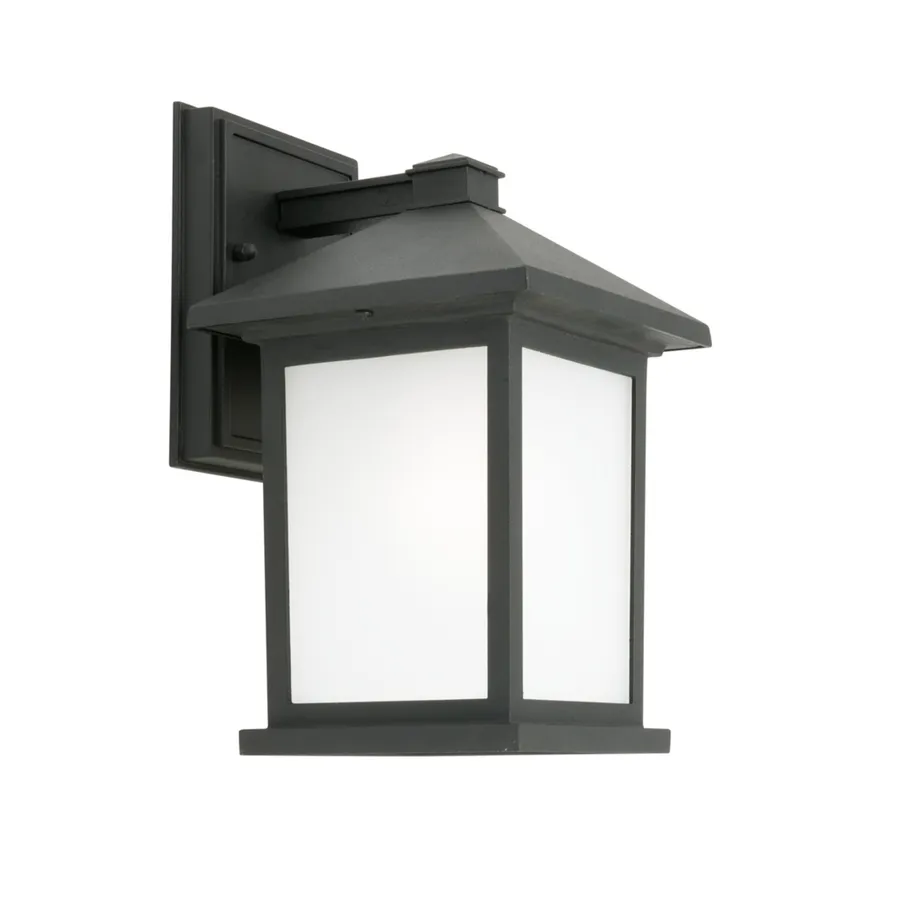 Cougar Plymouth Lantern Style Exterior Wall Light IP43 Black