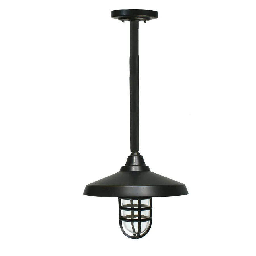 Rod IP44 Deckhouse Pendant Light Antique Bronze