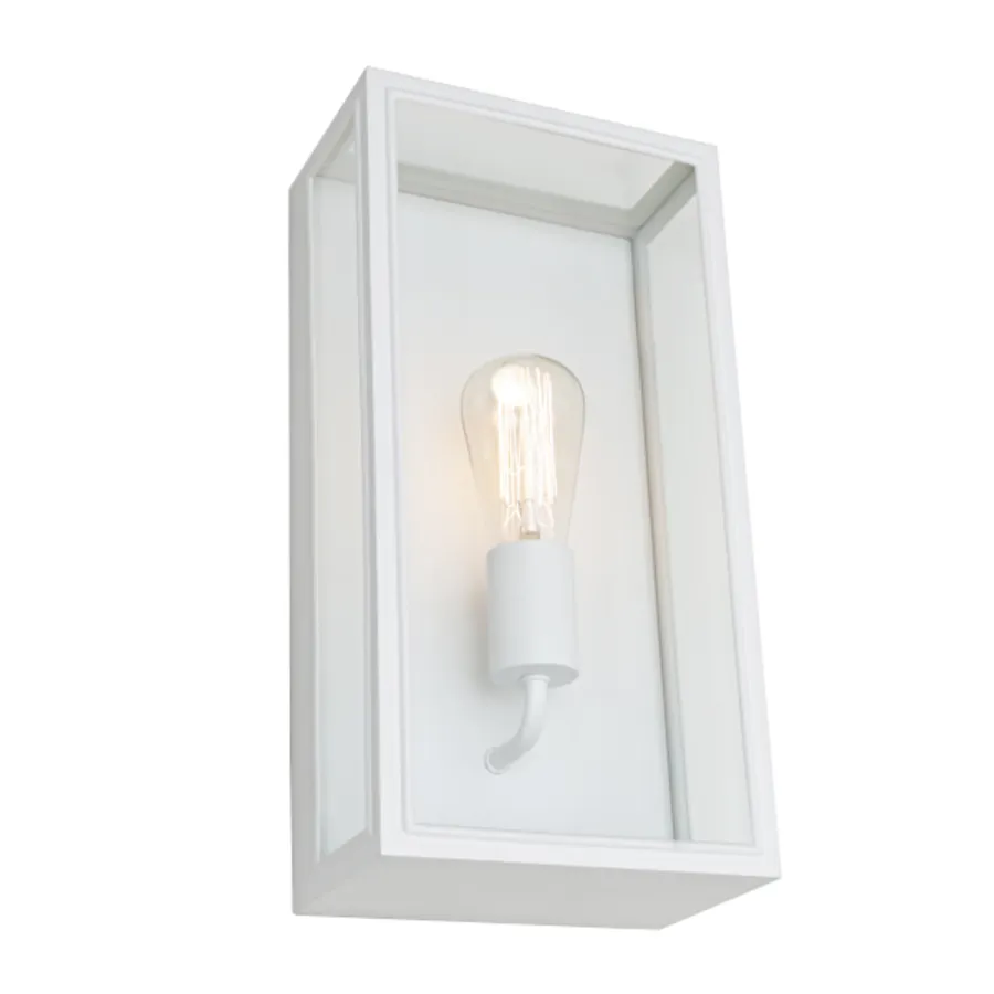 1 Light Cougar Chester Exterior Wall Light IP44 White