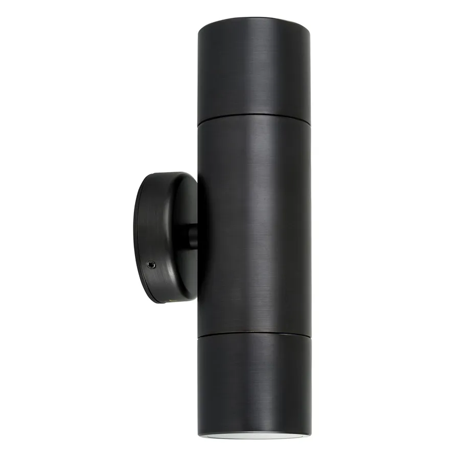 Antique Brass Tivah Exterior IP65 Up/Down Pillar LED Light 12V MR16 2 x 5W Tri-Colour