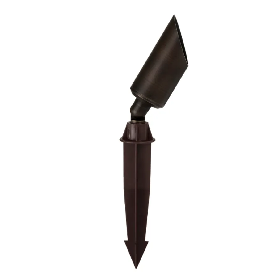 Shawl 5w Tri-Colour LED 12V Garden Exterior Spike Light Antique Brass
