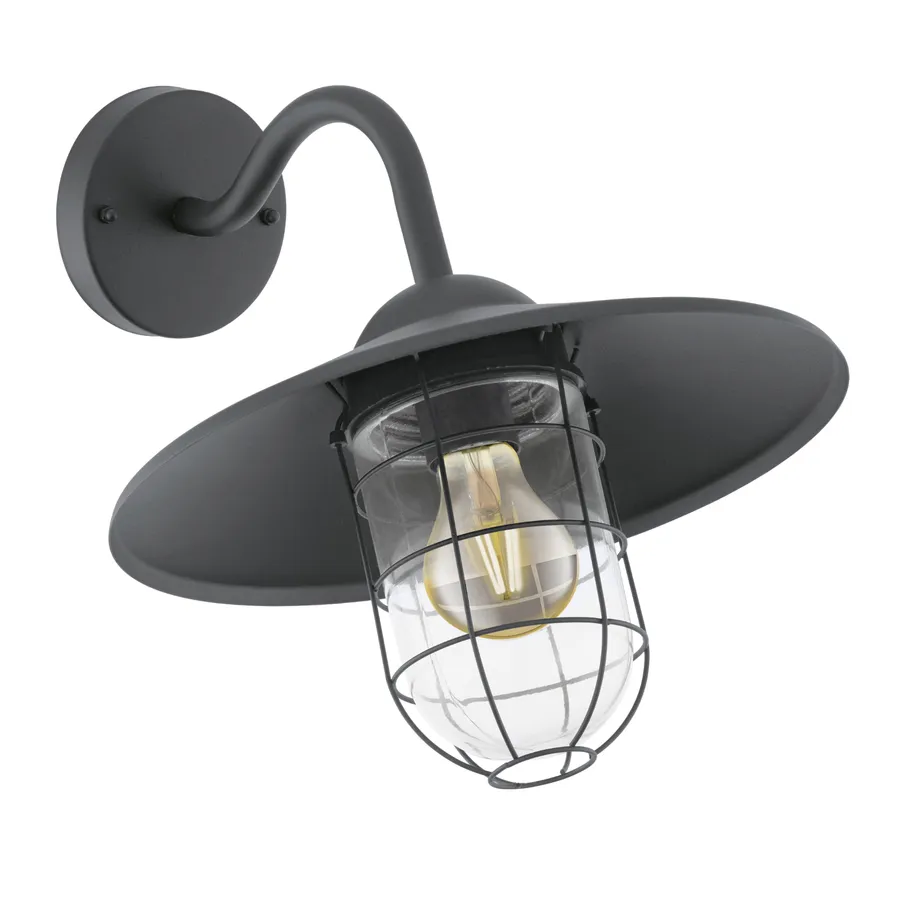 Eglo Melgoa IP44 Exterior Wall Light Black