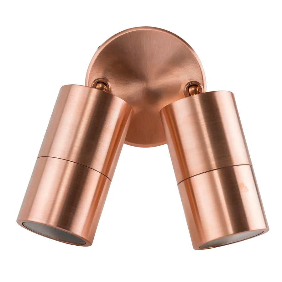 Copper Havit Tivah Exterior IP65 Double Adjustable LED Light 240V GU10 2 x 5W Tri Colour