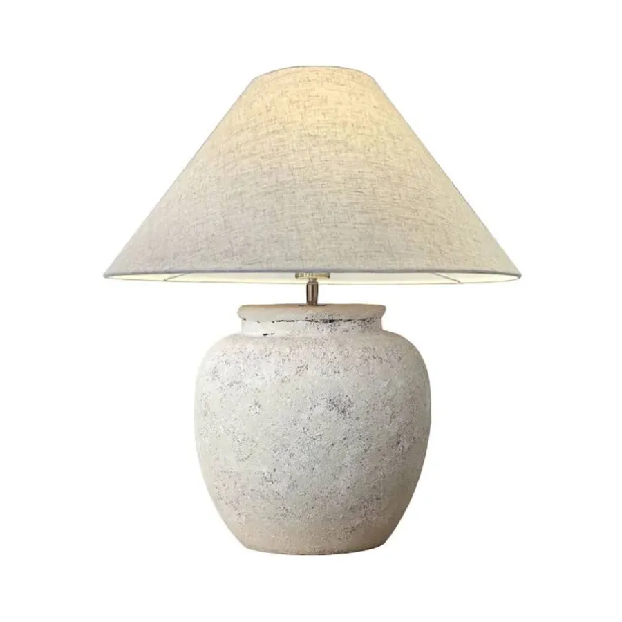Mayfield Esme Stone Table Lamp (E27) Cone
